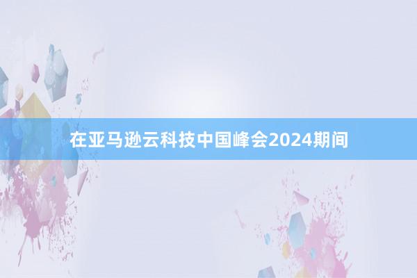 在亚马逊云科技中国峰会2024期间